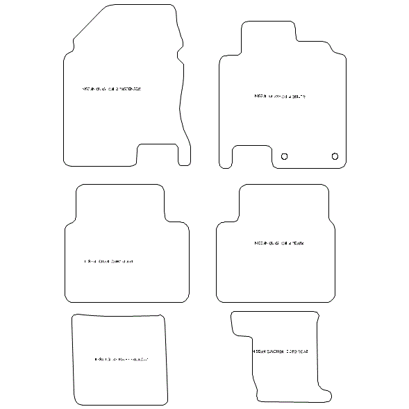 To fit Nissan Qashqai+2 20082014 Luxury Diamond Rubber Car Mats eBay